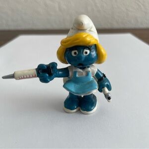 Blue and White Nurse Action Figure